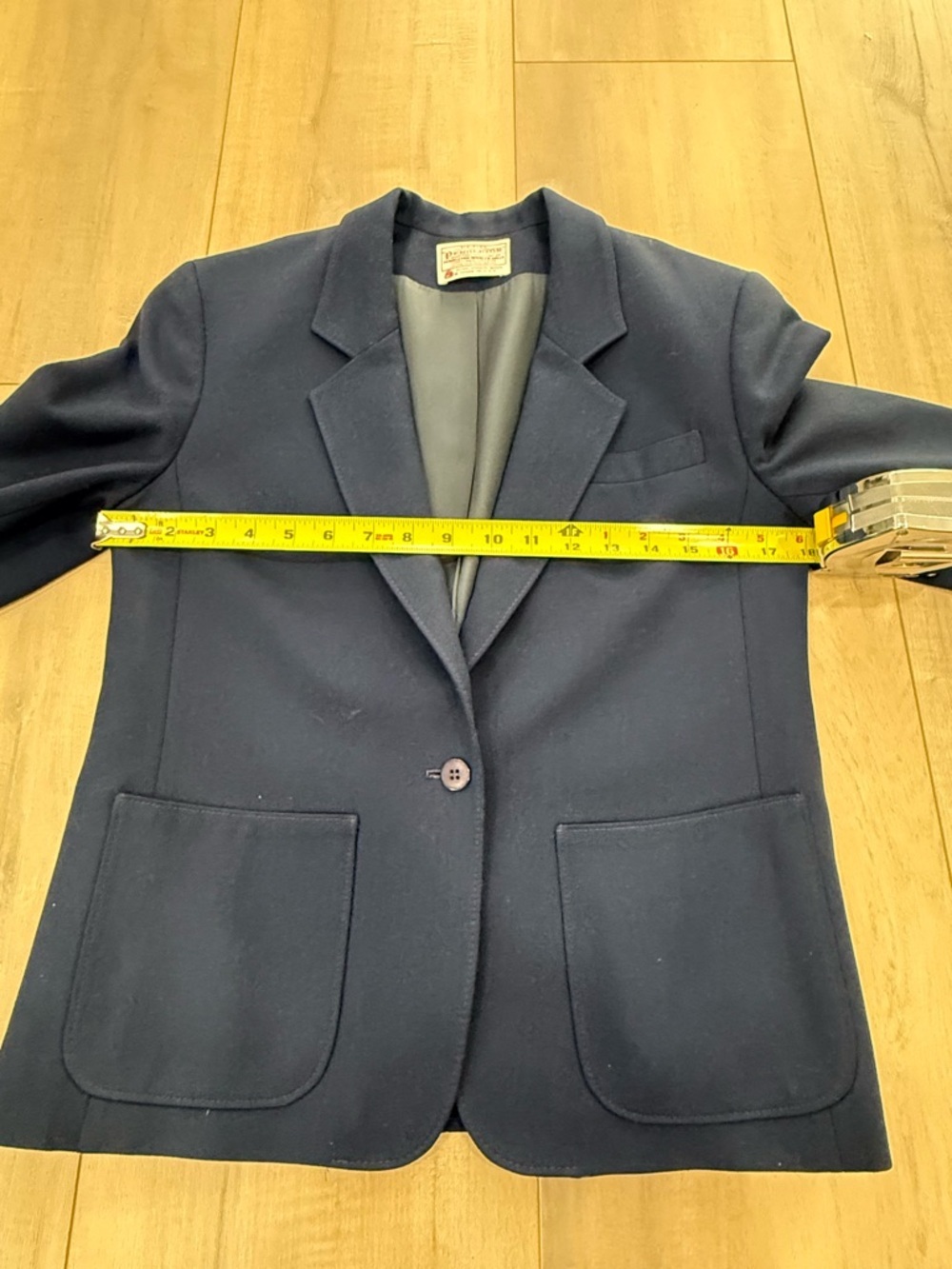 Vintage Pendleton Navy Single-Button Jacket - Picture 3 of 4